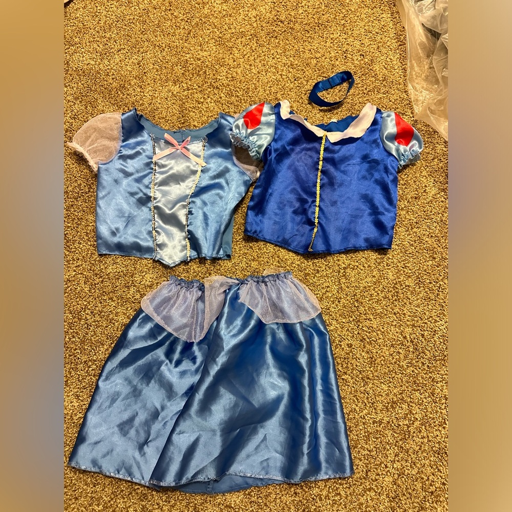Blue and White Kids Costume Set